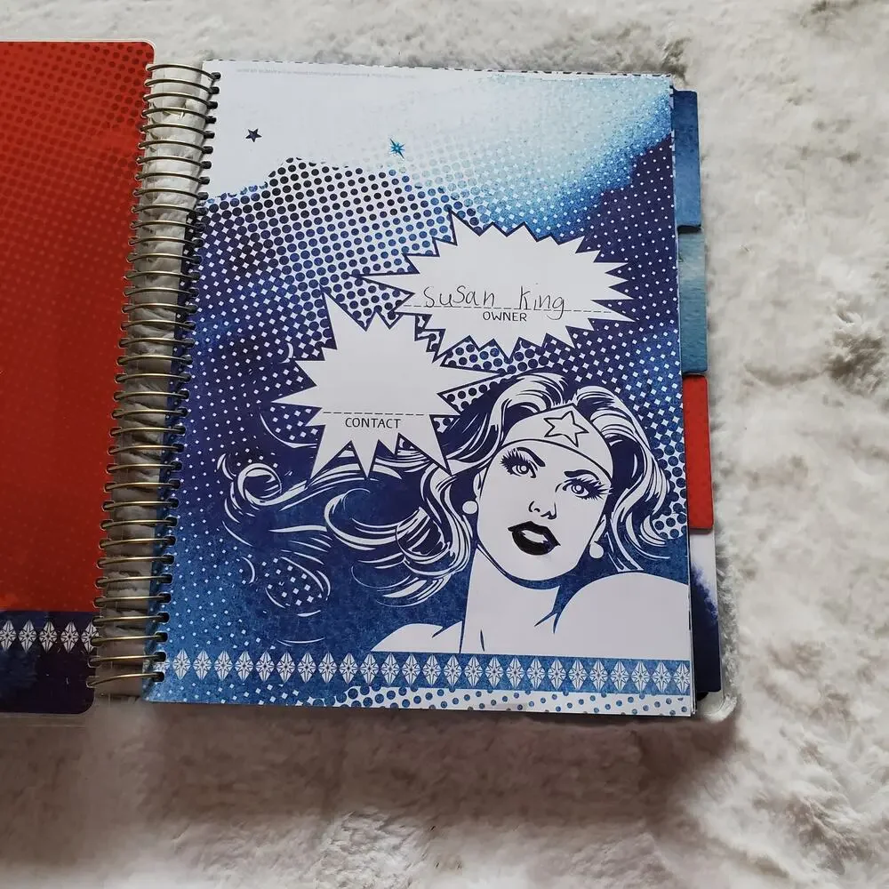 Wonder Woman DC Comics Organizer Planner Set